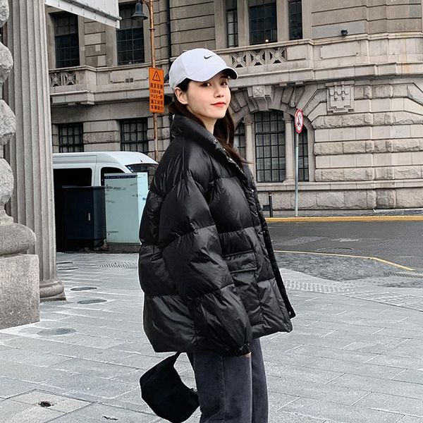 

women's down & parkas winter coat women light jacket autumn puffer female korean style clothes mujer 2021 jaqueta feminina wpy3961, Black