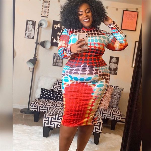 

6zey 9018 fat women'sprint color matching tight plus size dresses buttock 9018 fat women'ss print color matching tight buttock dre