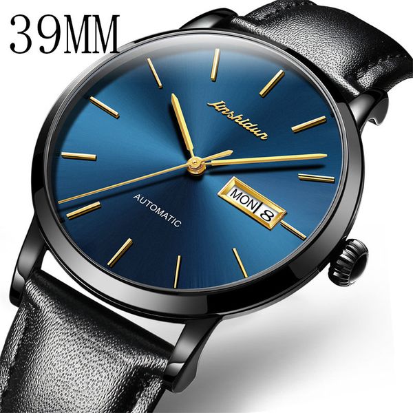 

jsdun fashion gentlemen clocks mechanical clocks for men luxury automatic men waterproof date clock man sports polshorlogies, Slivery;brown