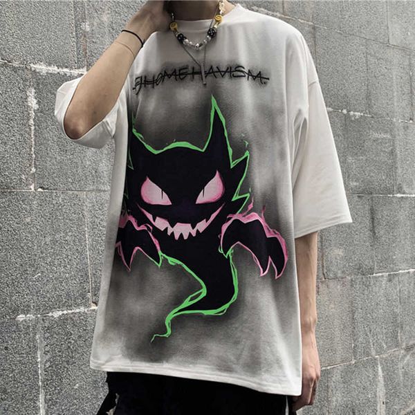 

men's t-shirts camiseta manga curta solta moda de vero zn3s, White;black