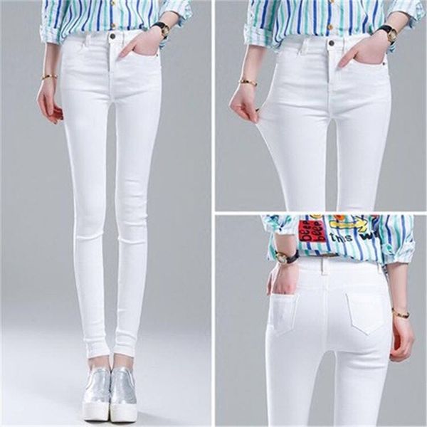 

denim skinny womens stretch jeans female high waist pencil jeans for women 2021 spring jeans pants slim thin ladies trousers, Blue