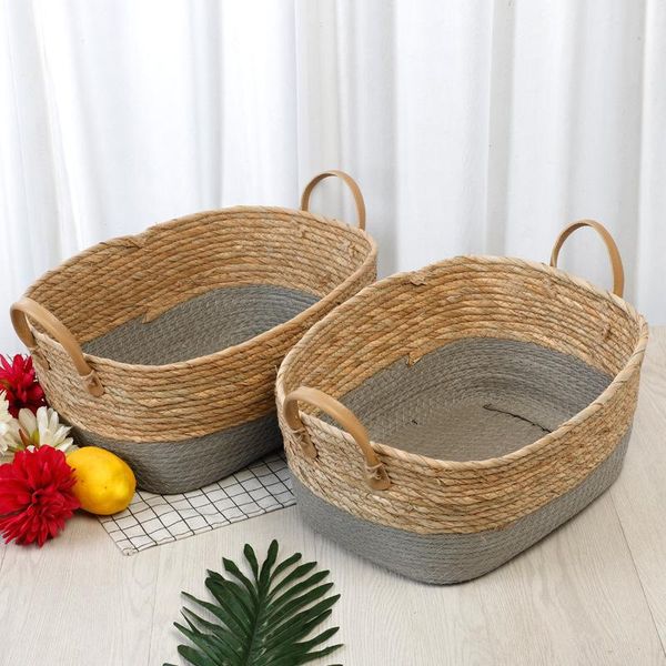 

storage baskets woven basket hand tool zakka sundries wicker