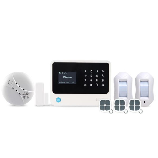 

display home security alarm system support 100 wireless zones wifi systems