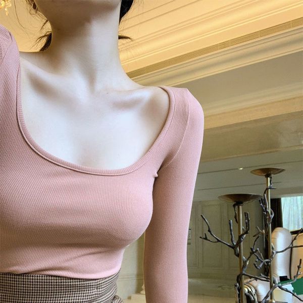 

simple, sexy, tight, multi-functional long sleeve top, White