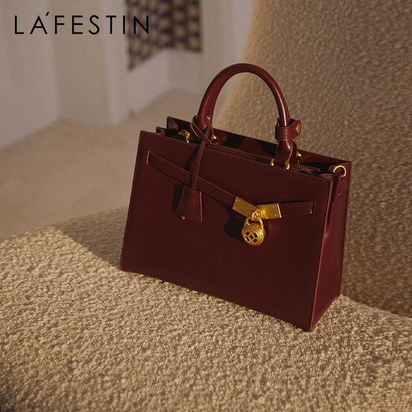 

evening bags la festin handbag leather for women 2021 trendy handle shoulder bag retro large capacity portable crossbody design