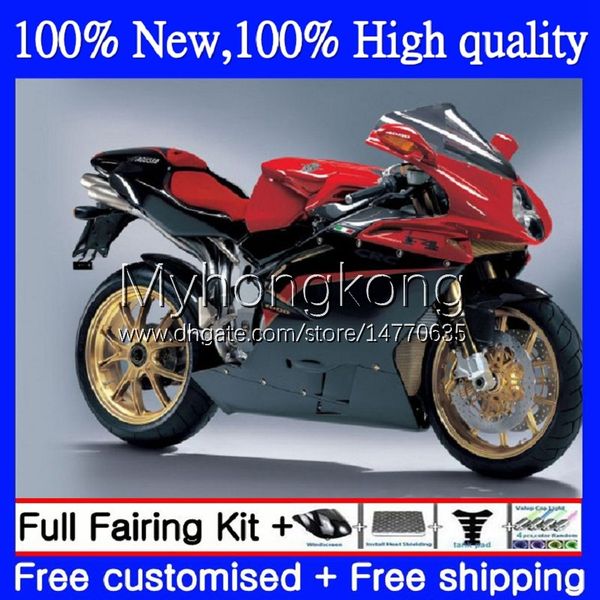 OEM-общеизлияние для MV Agusta F4 R312 750S 1000 R 750 CC S 1000CC 05-06 Bodywork 6NO.14 312R 750R 1000R Cowling Black Red New 312 1078 S 05 06 MA MV F4 2005 2006 Набор тел.