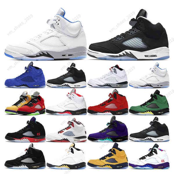 

5.5-13 5s basketball oreo 5 mens trainer fashion raging red alternate grape hyper royal sports sneaker athletic outdoor
