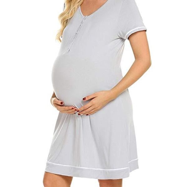 

women's sleepwear 2021 maternity care pajamas breastfeeding, Black;red