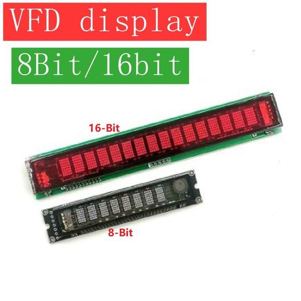 Orologi da tavolo da scrivania 8-Bit 16-Bit Scheda a matrice di punti VFD Schermo del modulo Reticolo grafico per display fluorescente con microcontrollore C51 STM32