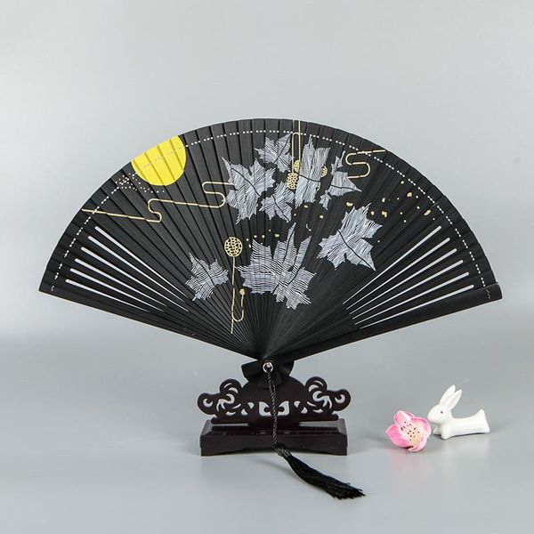 

other home decor chinese hand fan classical small bamboo dance fans portable lady painted abanicos para boda abanico de mano summer