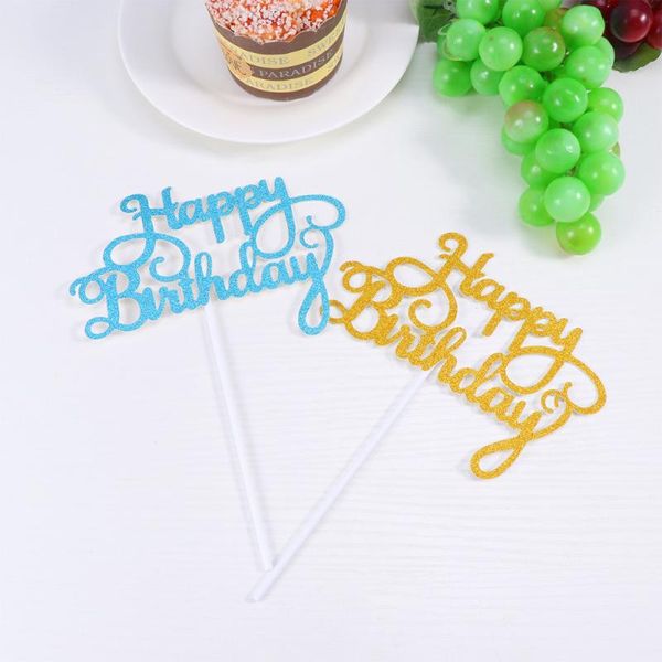 

25pcs cake ers glittering picks cupcake decor party supplies (golden, silver, blue, rosy, black, 5 of each) other festive