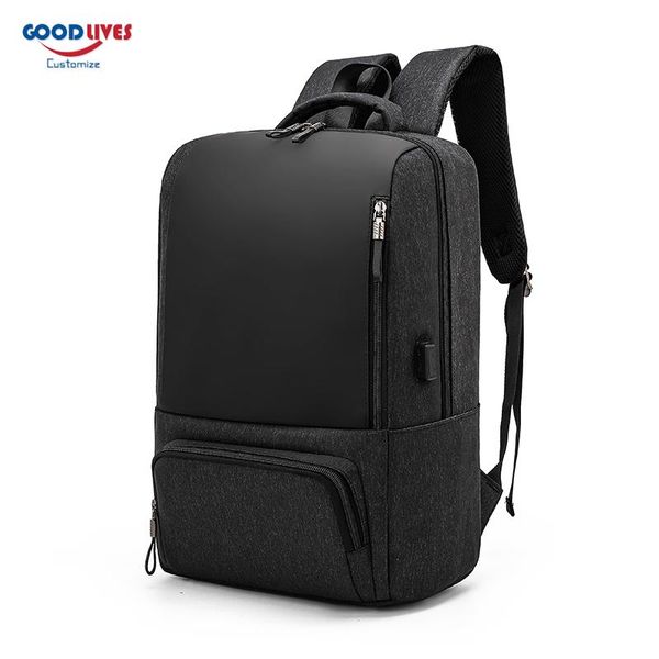 

backpack customize usb 15.6" lapmen business travel anti theft backpacks bag teenager black school bags office gifts