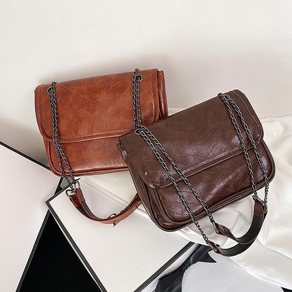 

cross body 2021 women bag summer retro pu crossbody fashion shoulder western style purses and handbags for travel