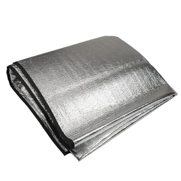

outdoor pads camping mat double sided aluminum film waterproof damp-proof folding portable reusable beach tent picnic pad