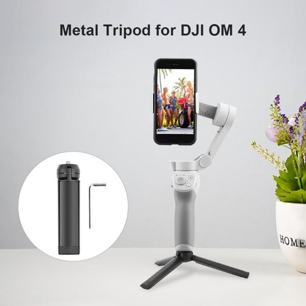 

tripods control stabilizer metal tripod deskstand phone camera for dji om 4/osmo mobile 3 gimbal
