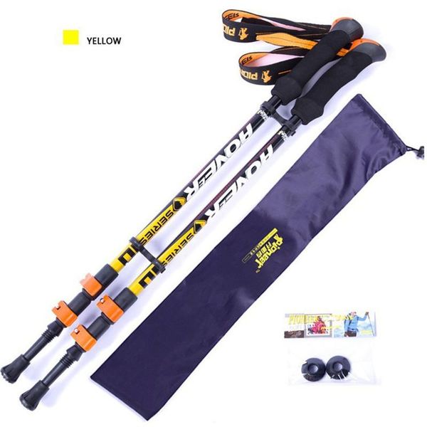

trekking poles 99% carbon fiber nordic walking stick ultra-light adjustable hiking climbing camping skiing pole
