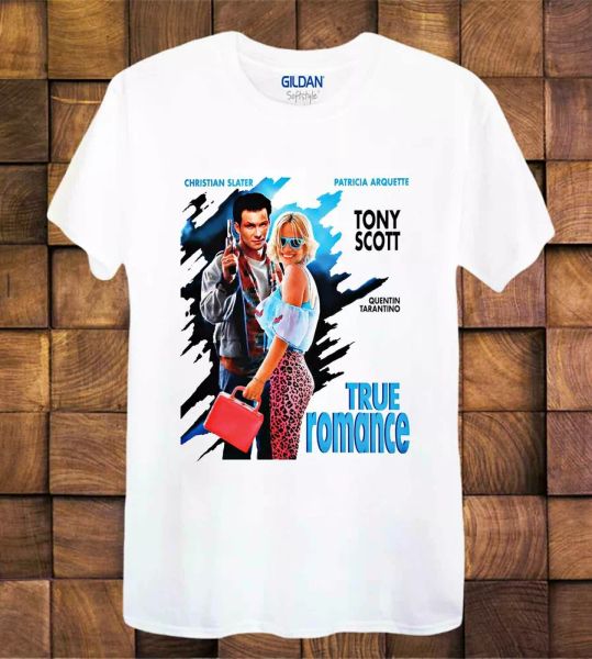 

true romance t shirt 90s poster action movie ladies /tee 312, White;black