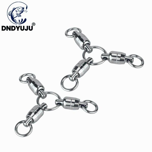 

fishing hooks dndyuju 1pcs swivel heavy duty ball bearing connector rolling stainless steel solid ring hook fish tacke