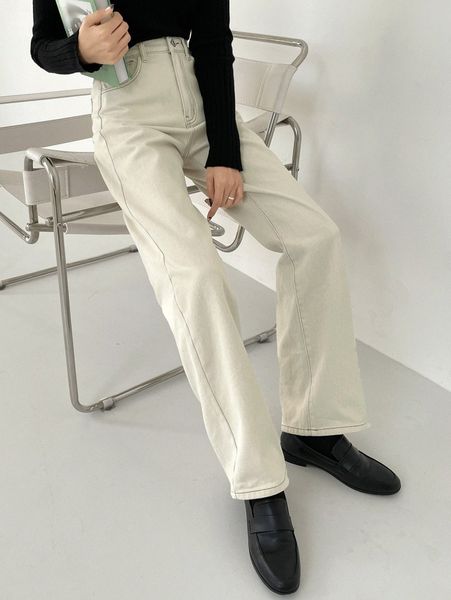 

dazy slant pockets boyfriend jeans h90z#, Blue