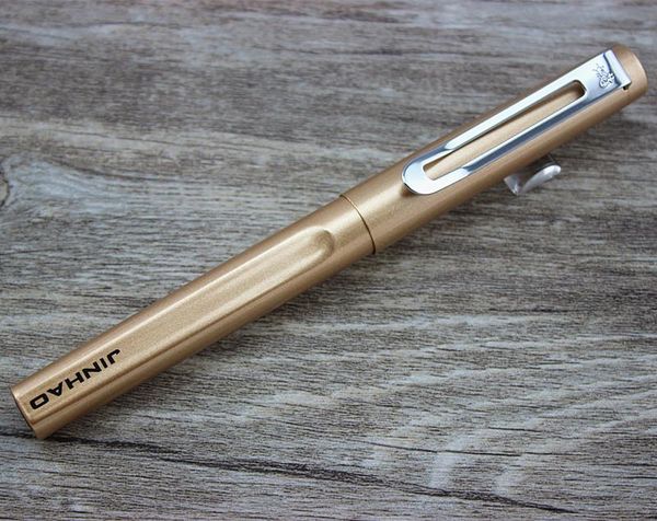 

fountain pens jinhao 599 champagne gold 0.5 mm broad nib pen luxury writing gift