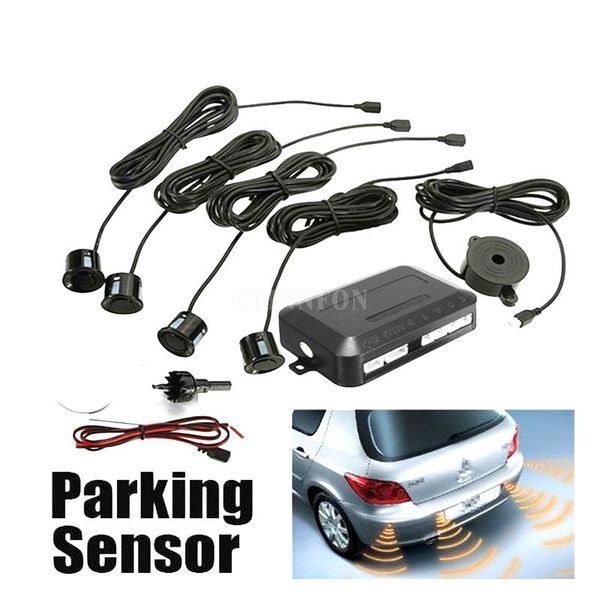 

car rear view cameras& parking sensors 50sets dc12v led sensor 4 monitor auto reverse backup system kit sound alert universal