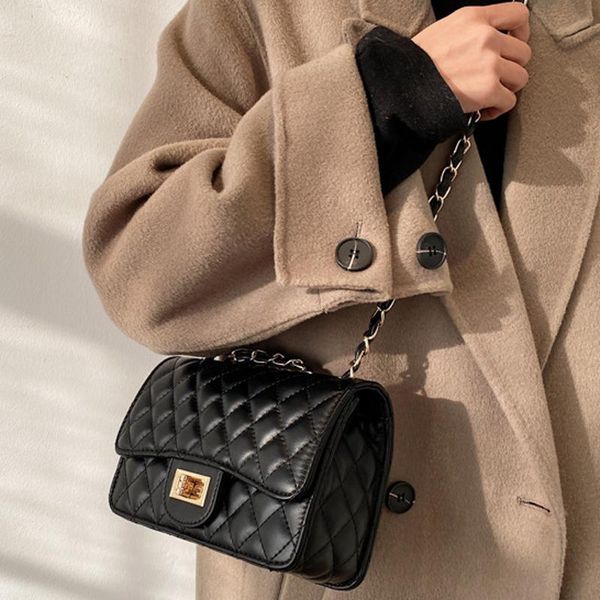 

evening bags women small shouder bag gold chain brand designer pu leather crossbody for ladies hand