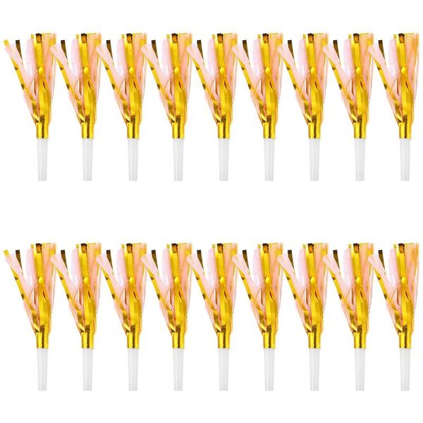 

party decoration 18 pcs fringed noise maker musical blowouts whistle blowers