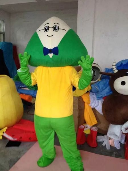 

performance triangle mascot costume halloween christmas cartoon character outfits suit advertising leaflets clothings carnival adults outfit, Red;yellow