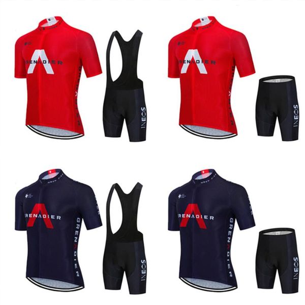 

grenadier maillot 2021 team cycling jersey set summer clothing mens road bike shirts suit bicycle bib shorts mtb wear ropa racing sets, Black;blue