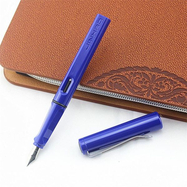 

fountain pens luxury jinhao blue gothic parallel to the art flower body flat tip vinyl tibetan arabic pen student office ink