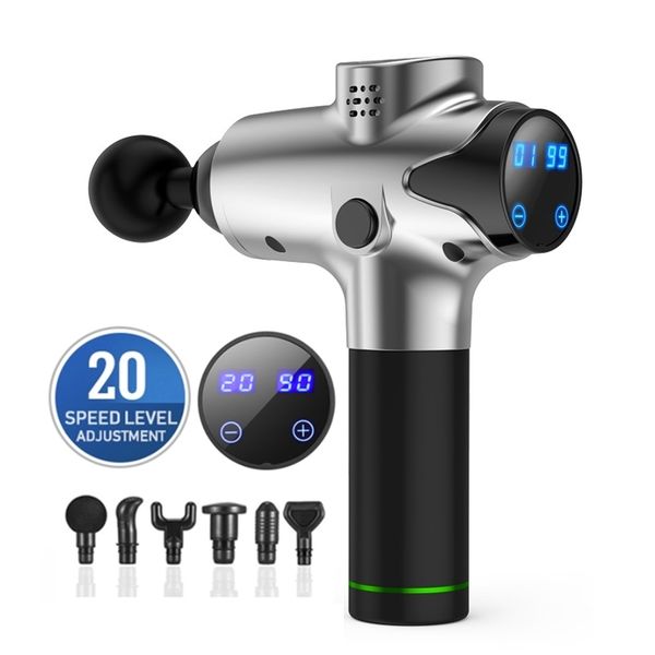

muscle massage gun deep tissue massager therapy gun exercising muscle pain relief body shaping massage equipment dropship 210323