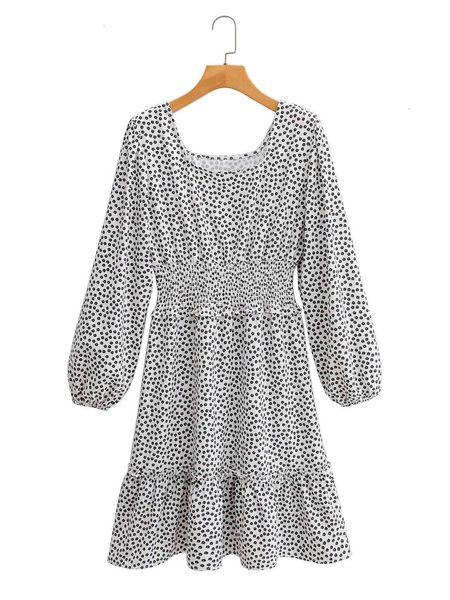 

casual dresses yyg fall europe and the united states women's broken beautiful long sleeve elastic waist 5vhy, Black;gray