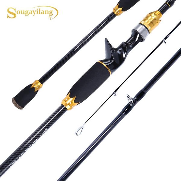 

sougayilang 1.8m 2.1m spinning/casting fishing rod portable 4 section ultralight carbon fiber travel boat rods