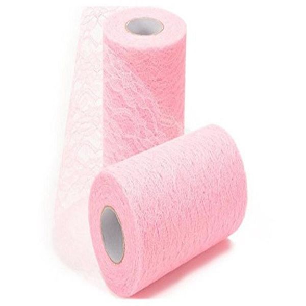 

15cm*22m diy lace table runner chair back decoration material for home wedding party drop covers