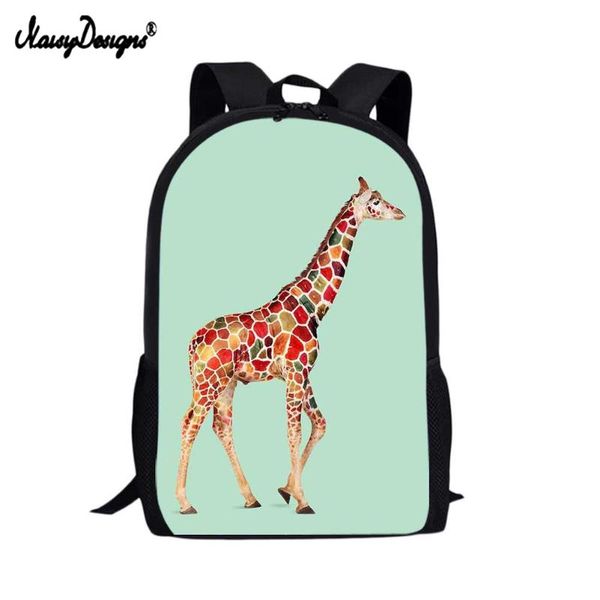 

backpack noisydesigns cute printing animal giraffe children backpacks personalized teenager girls bagpack for school unique kids daypack