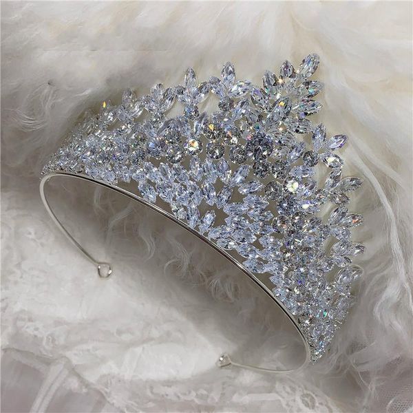 

hair clips & barrettes european and american crystal rhinestone luxury bridal crown headdress wedding dress accessories style fashion, Golden;silver