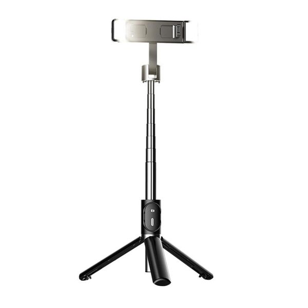 

bluetooth selfie stick tripod remote control 3 in 1 dual fill light cellphone live phone holder for monopods
