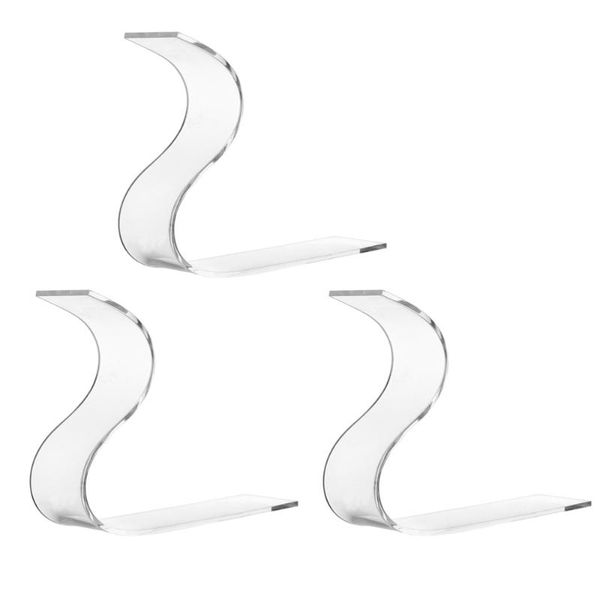 

clothing & wardrobe storage 3pcs shoe display stands shaped acrylic racks sandal