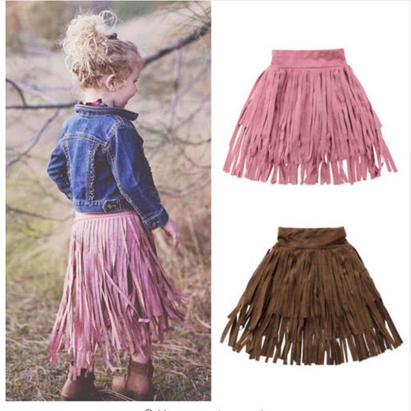 

girls skirts children clothes kids tassels skirt baby dress kid clothing b8113, Blue