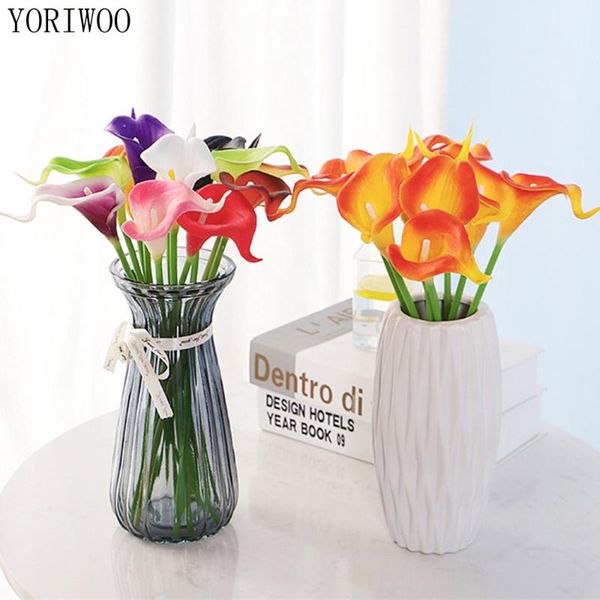 

decorative flowers & wreaths yoriwoo 10pcs calla lilies real touch artificial for wedding decoration home bridal bouquet fake party supplies