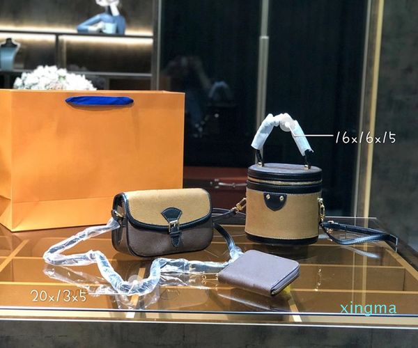 

3pc backpack designers day famous portable classic cross body shoulder women combination fashion flower capacity brown handbags totes b jhrj