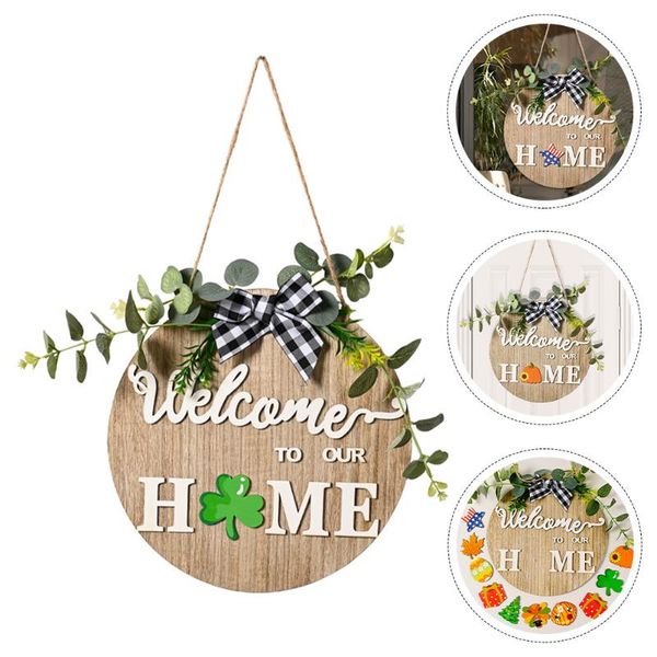 

party favor 1 set of replaceable pattern doorplate decorative door pendant welcome board