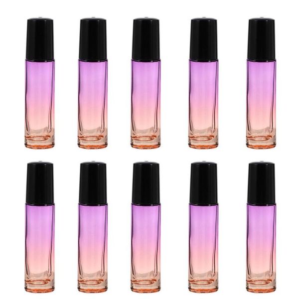 

storage bottles & jars 10pcs cosmetics essential oil 10ml roller-on sub containers
