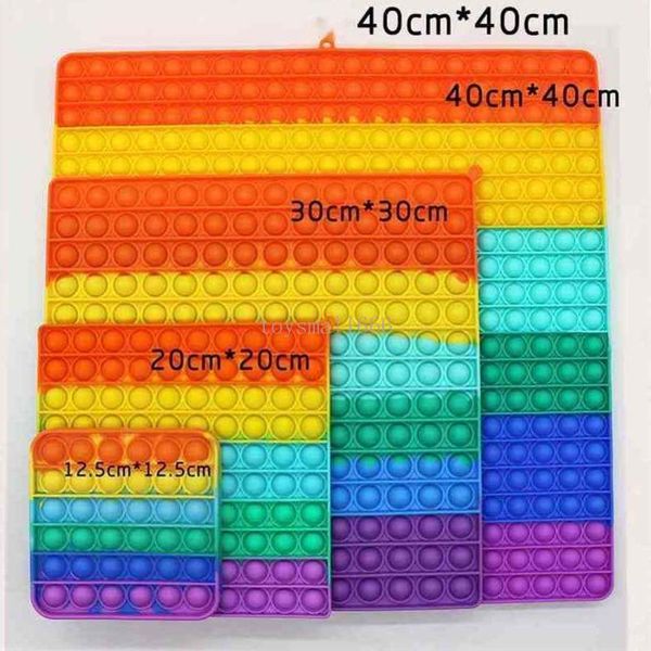 

fidget 40cm 30cm 20cm big giant large size toy push bubble rainbow bubbler board sensory toys stress relief puzzle finger deskgame