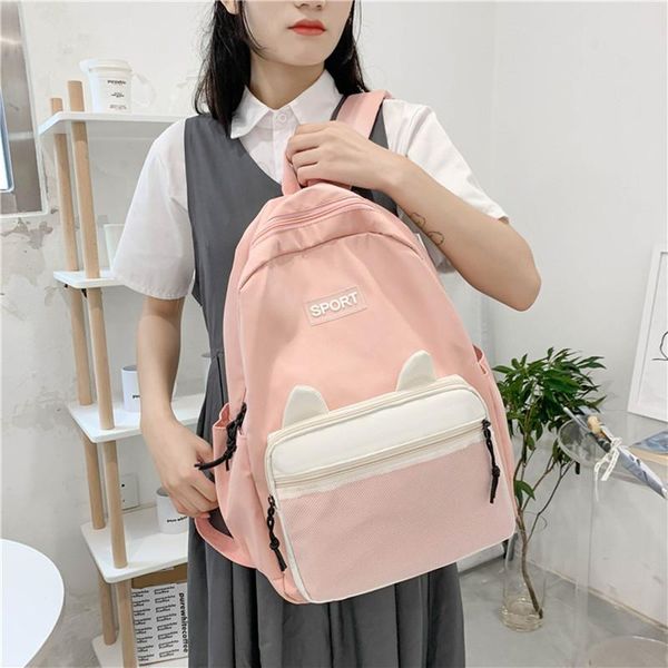 

backpack large capacity women fashion schoolbag backpacks for teenager girls female high school college student book bags
