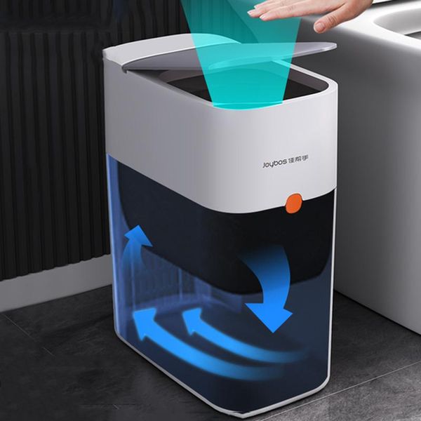 

waste bins 10l bathroom smart sensor trash can kitchen automatic bagging household cleaning tools accessories