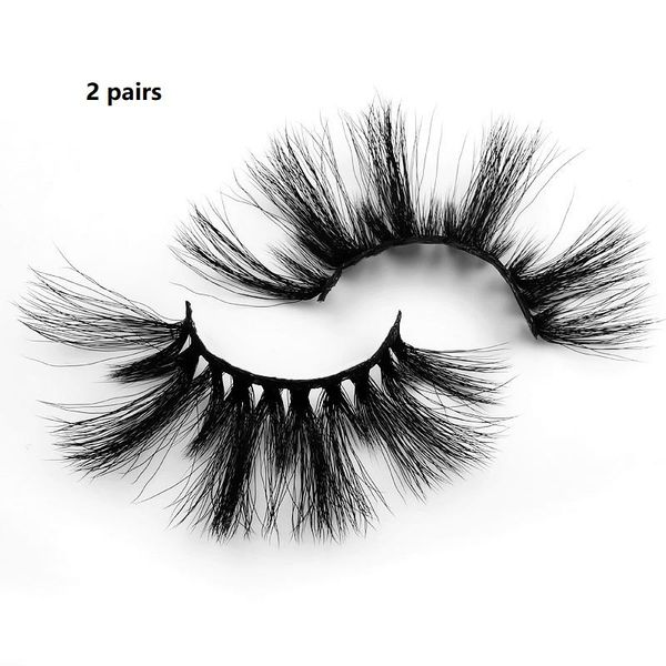 

2/3 pair black 3d mink hair fake eyelashes thick false eyelash eye lashes makeup tools wholesale dropping