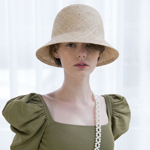 

wide brim hats elegant summer women gatsby cloche ladies short treasure straw sun beach derby wedding church fedoras 769j, Blue;gray