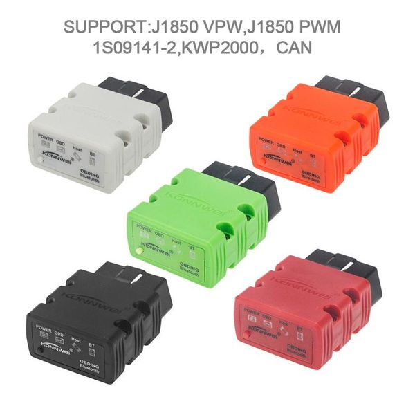 

code readers & scan tools universal kw902 bluetooth elm327 16pin v1.5 chip obd 2 automotive scanner full diagnostic tool for diagnosis