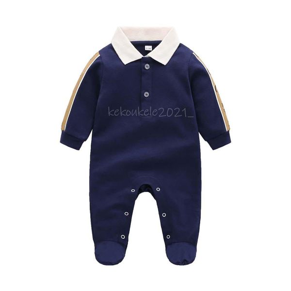 

baby rompers boys jumpsuit kids long sleeve cotton bodysuit infant girls letter cotton romper clothing, Blue